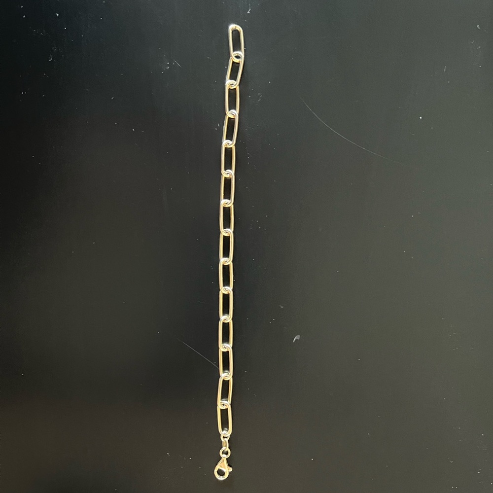 14k yellow gold Paperclip bracelet
